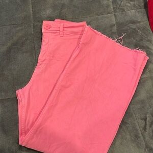 Zara marine straight wide leg pant